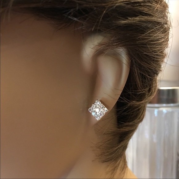 Rhinestone Earrings - Picture 3 of 7